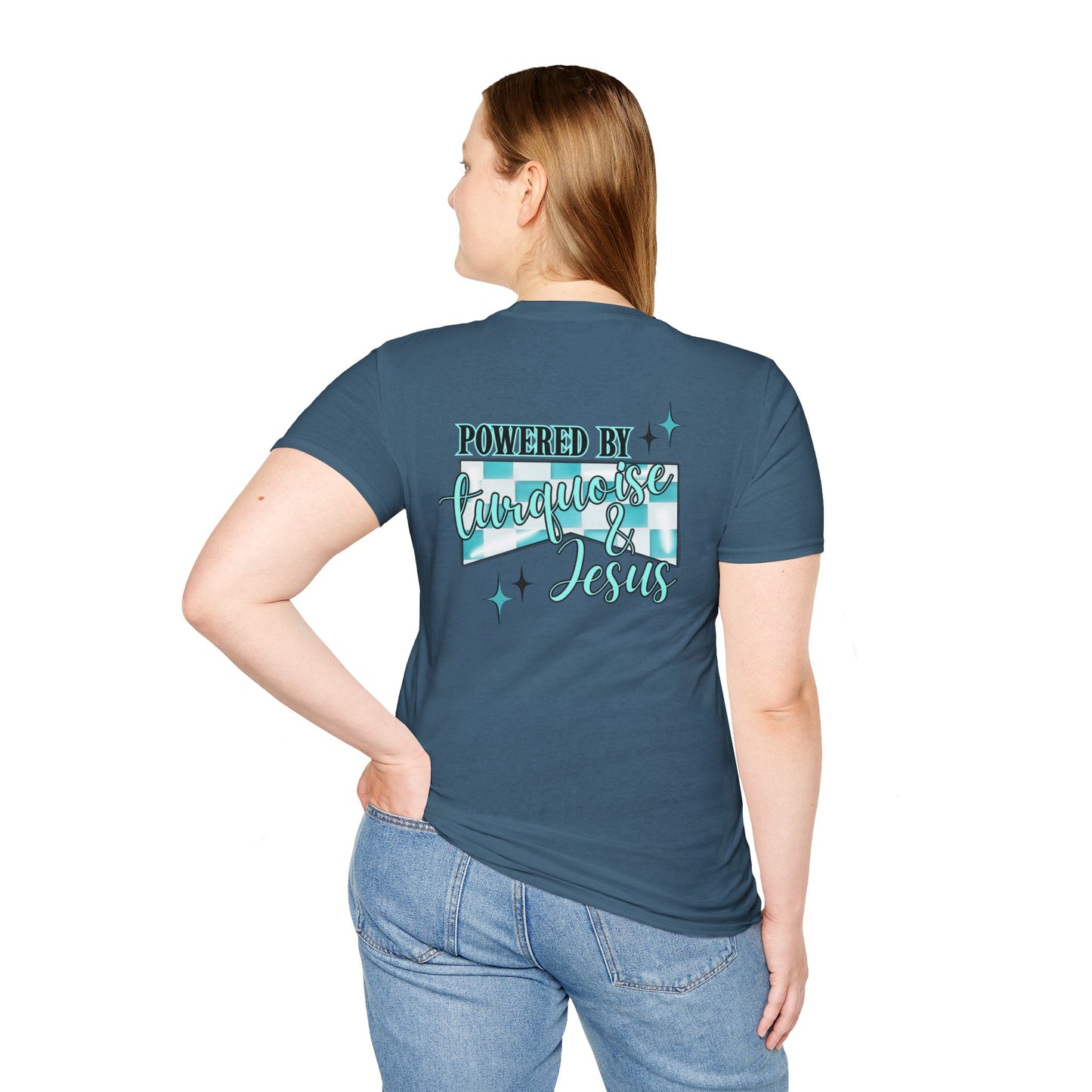 Turquoise & Jesus T-Shirt