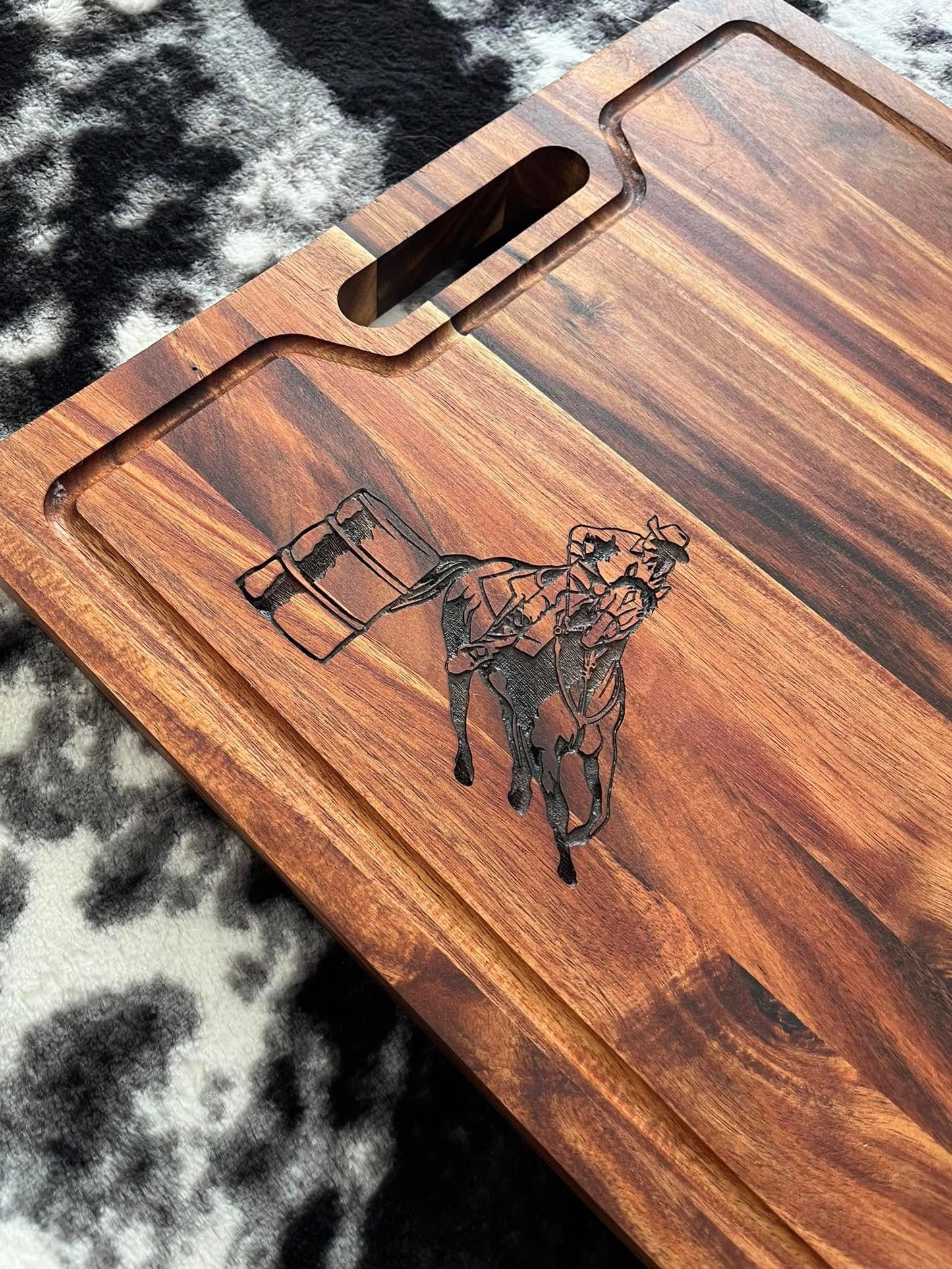 Barrel Racer Cutting Board Large