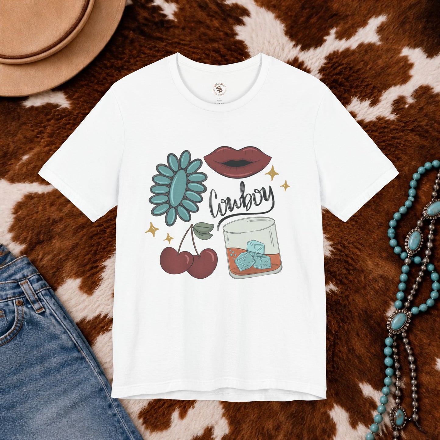 Wild Cherry Cowboy Tee