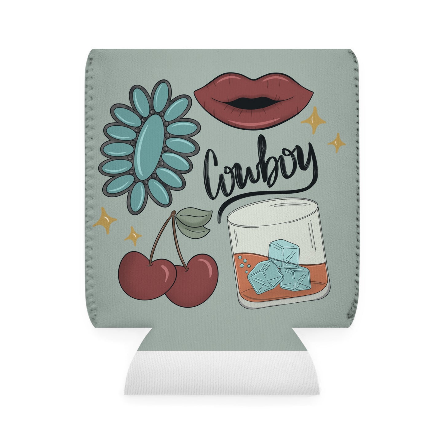 Punchy Cowgirl Can Cooler