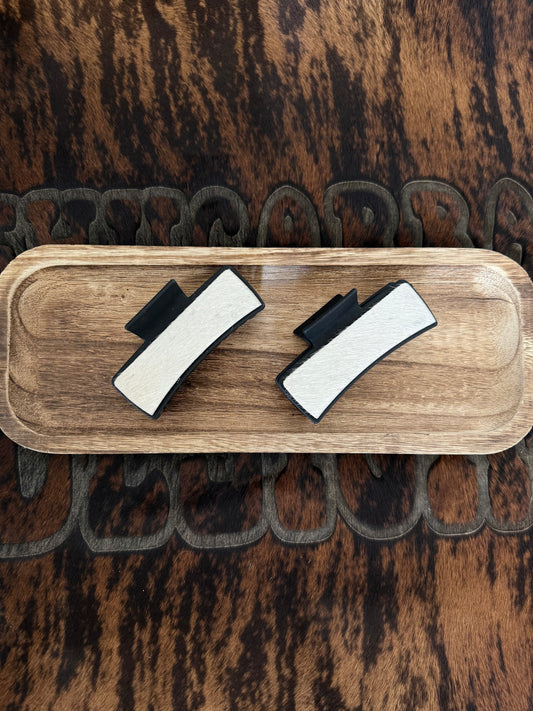 Cowhide Claw Clips