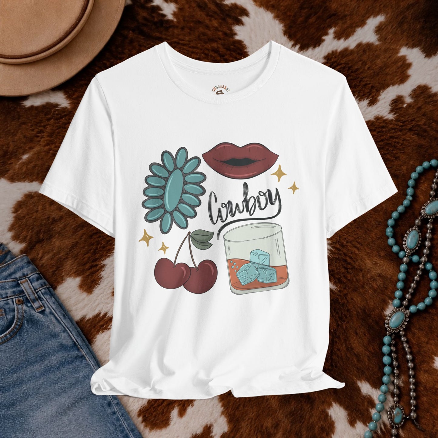 Wild Cherry Cowboy Tee