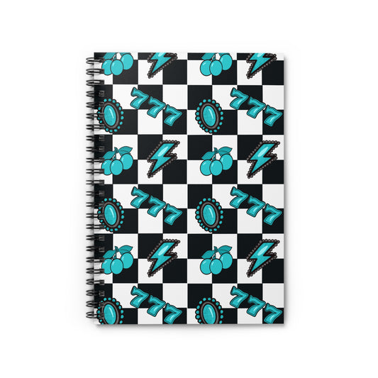 Lucky Cowgirl Retro Checker Journal