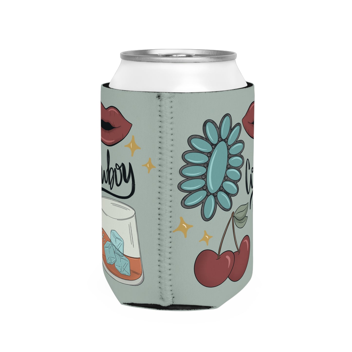 Punchy Cowgirl Can Cooler