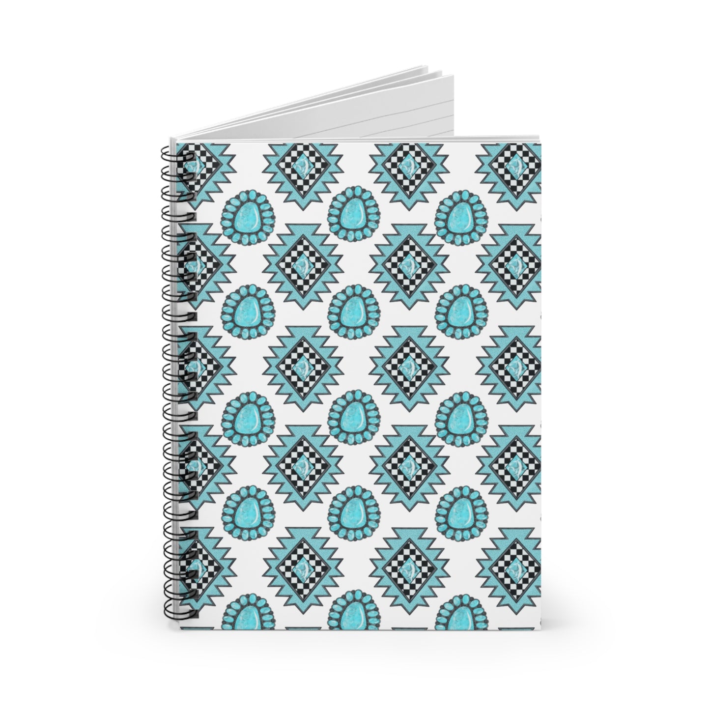 Turquoise Desert Aztec Notebook