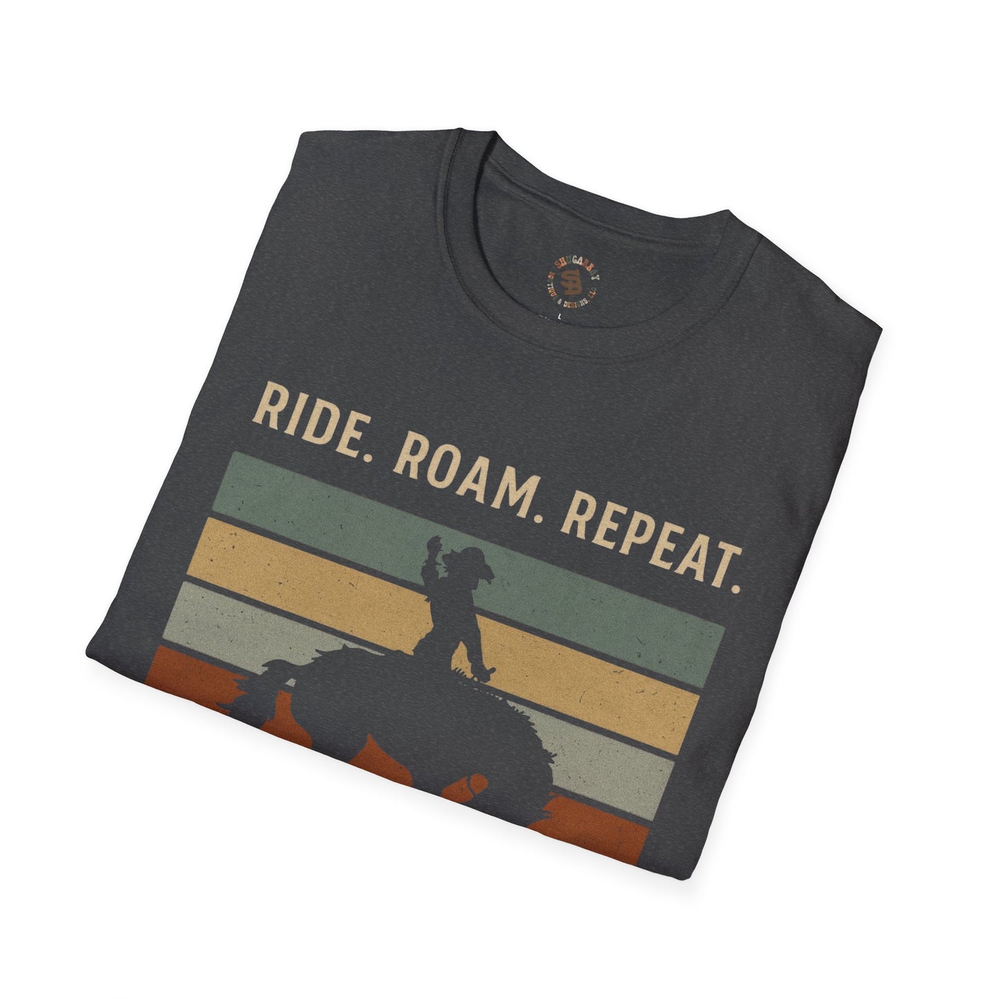 ShugarBay Ride Roam Repeat Cowboy Stripe Tee