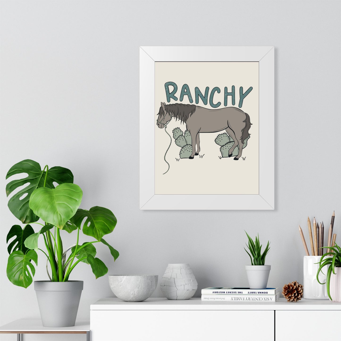 Ranchy Framed Poster — Western Cowgirl Wall Art
