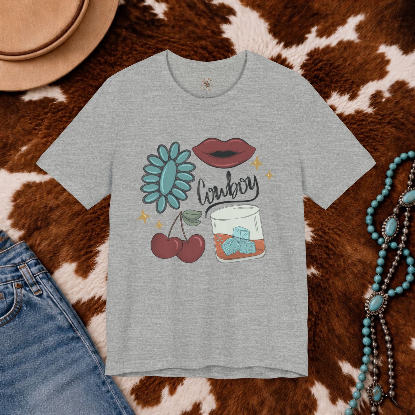 Wild Cherry Cowboy Tee