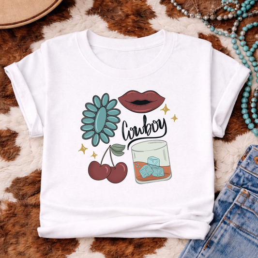 Wild Cherry Cowboy Tee