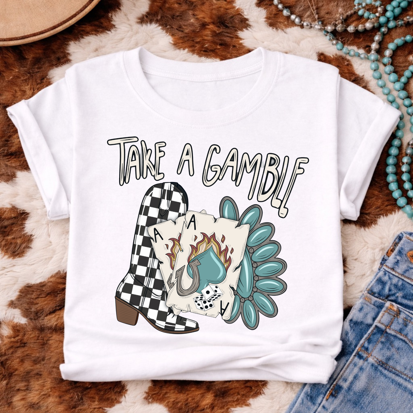 Take a Gamble Western Tee