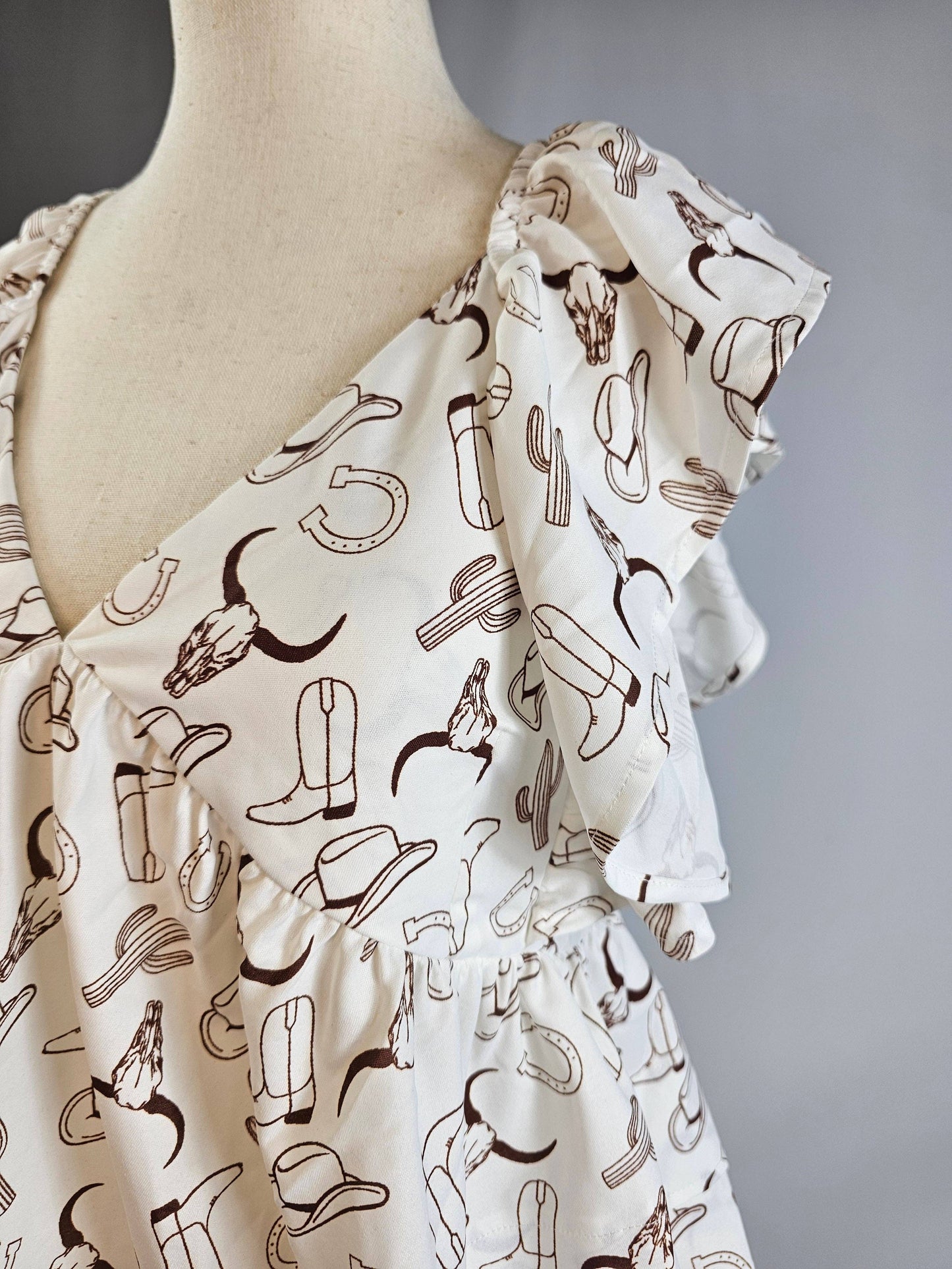 Southern Belle Back Tie Blouse