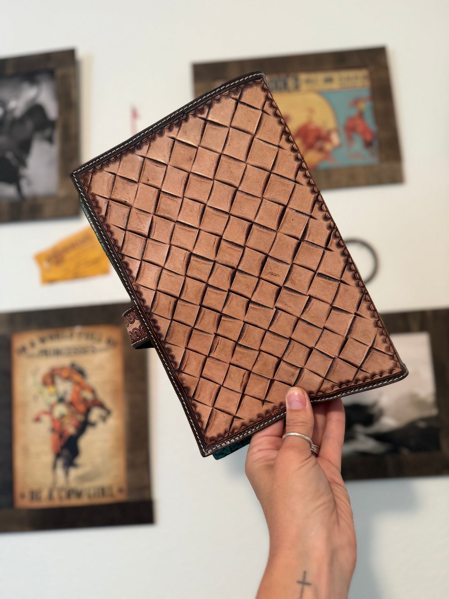 Floral Scrollwork Western Bible Cover