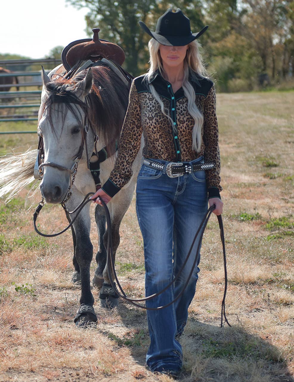 COWGIRL TUFF Boot-ee Trouser : Medium Wash / Long
