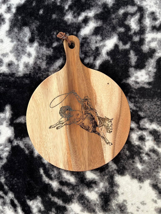 Bronc Rider Cutting Board