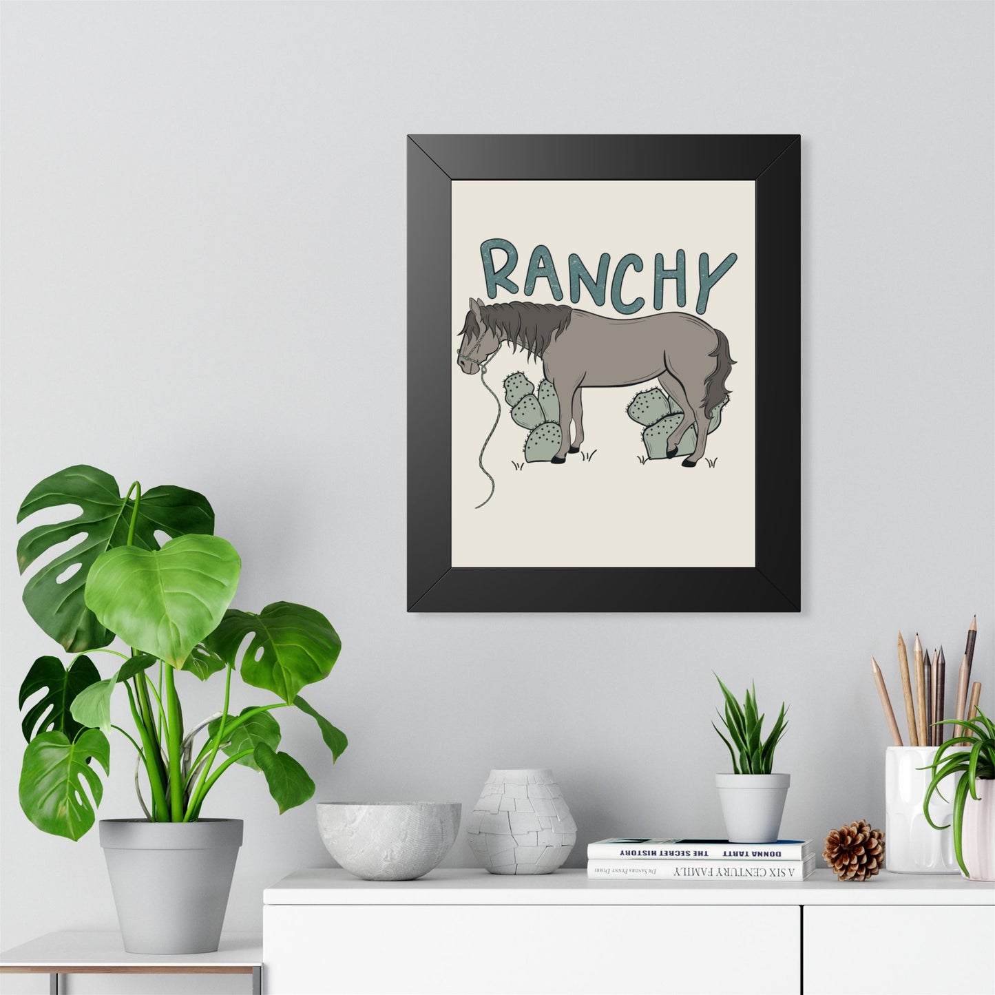 Ranchy Framed Poster — Western Cowgirl Wall Art