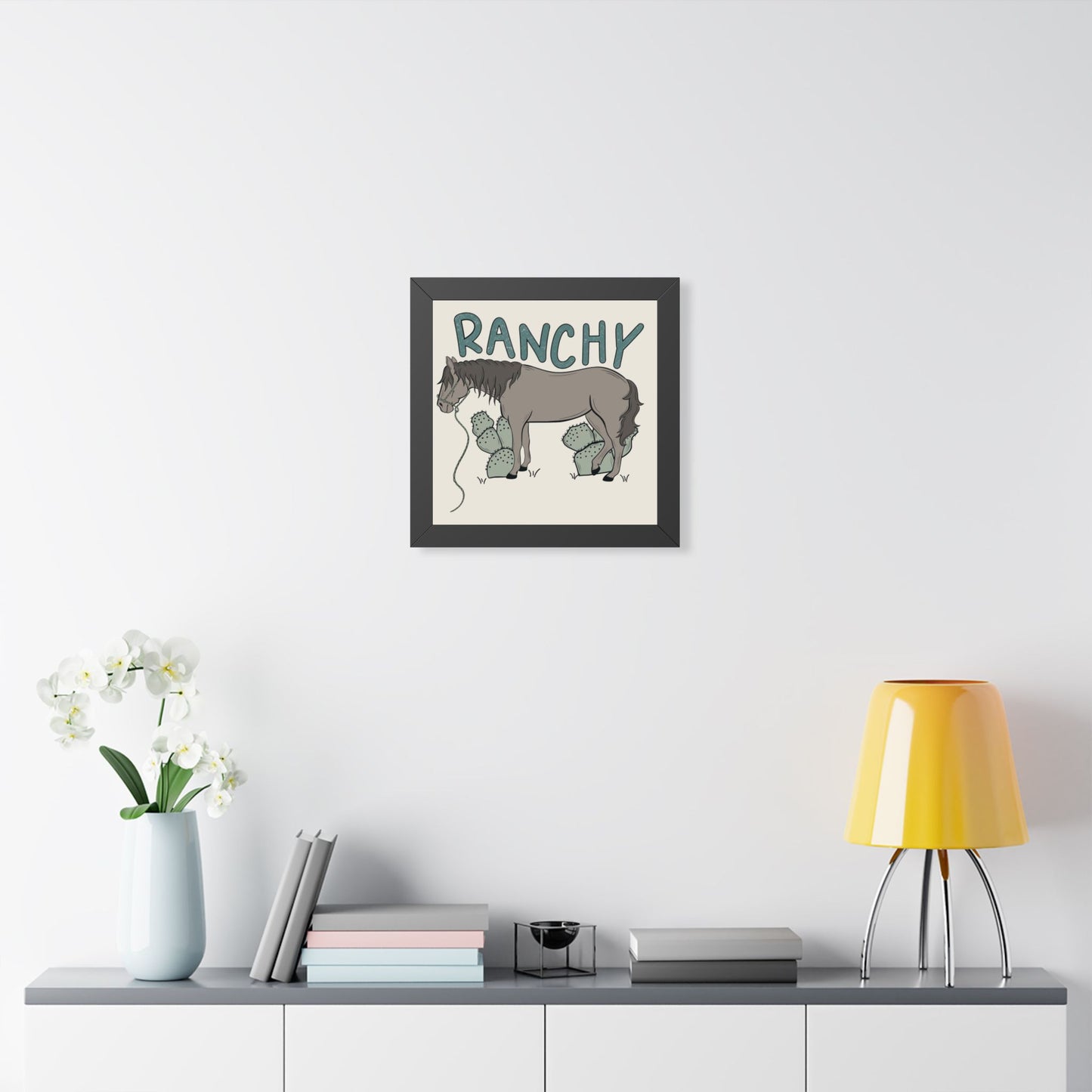 Ranchy Framed Poster — Western Cowgirl Wall Art