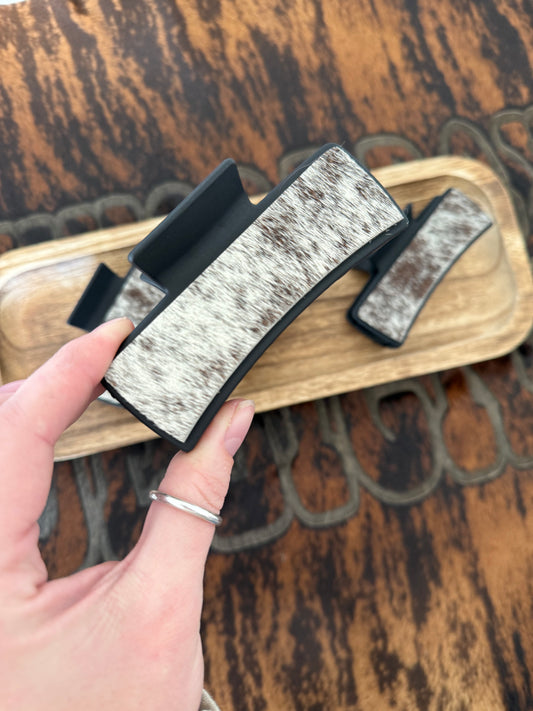 Cowhide Claw Clips