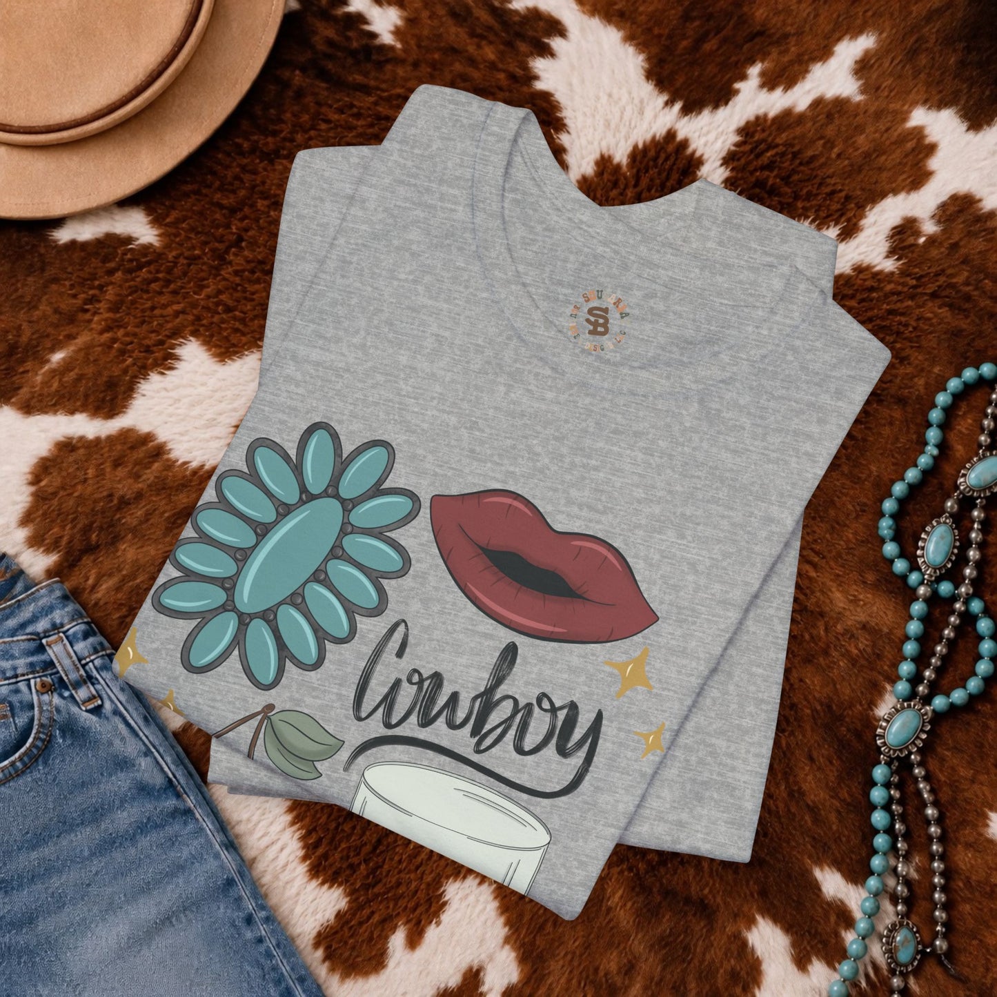 Wild Cherry Cowboy Tee