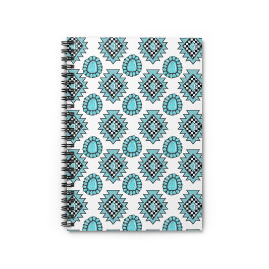 Turquoise Desert Aztec Notebook