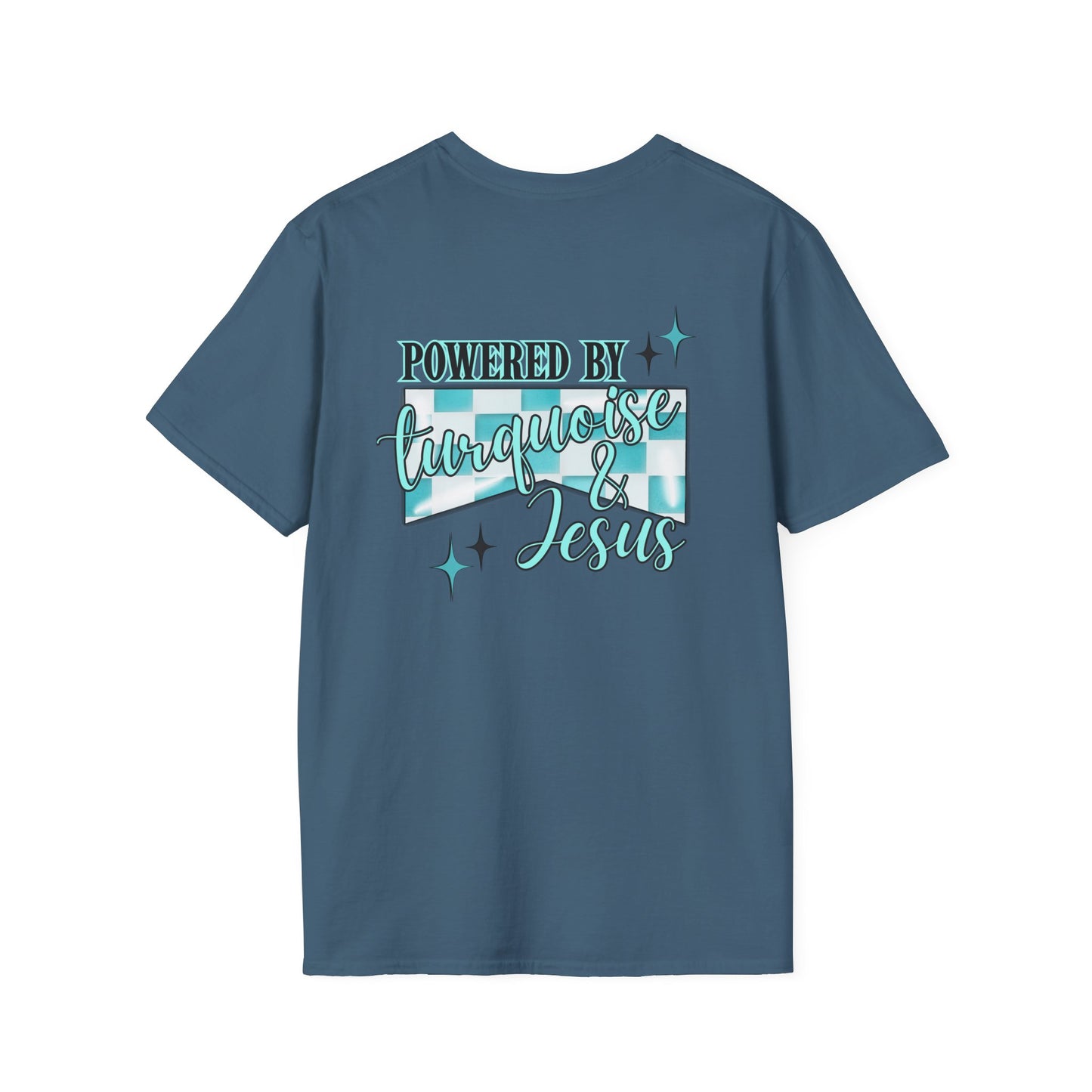 Turquoise & Jesus T-Shirt