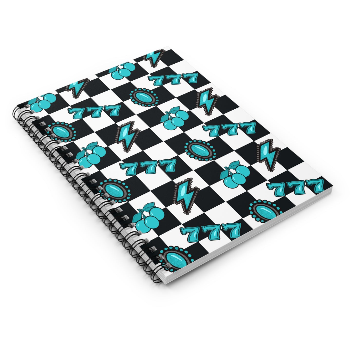 Lucky Cowgirl Retro Checker Journal