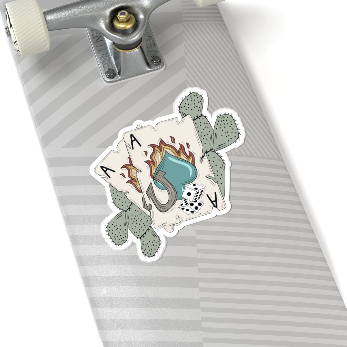 Western Ace Cowgirl Sticker | Western Decal