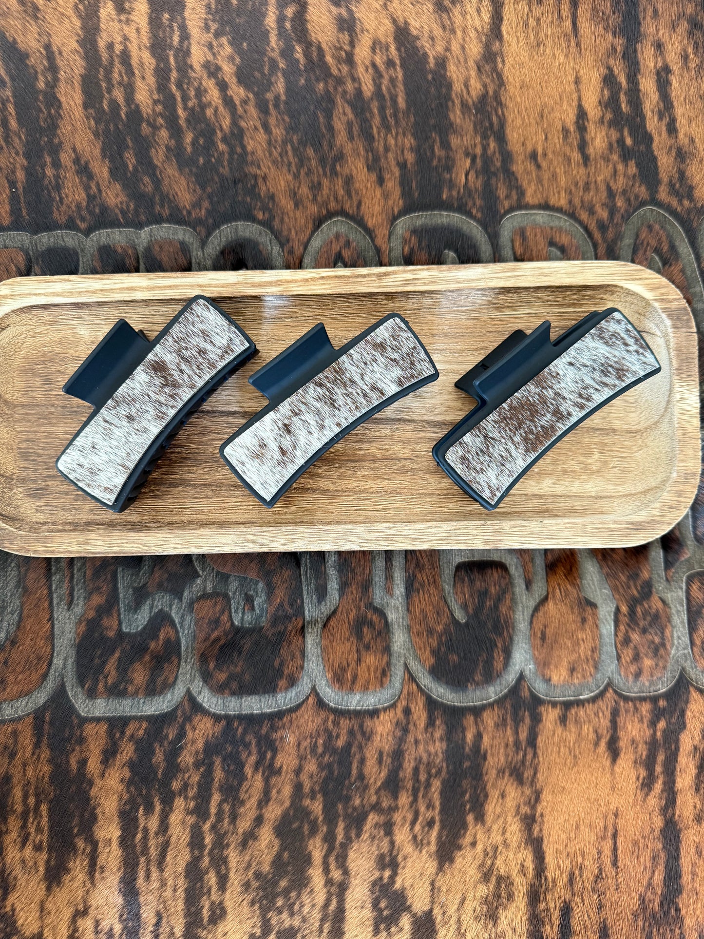 Cowhide Claw Clips