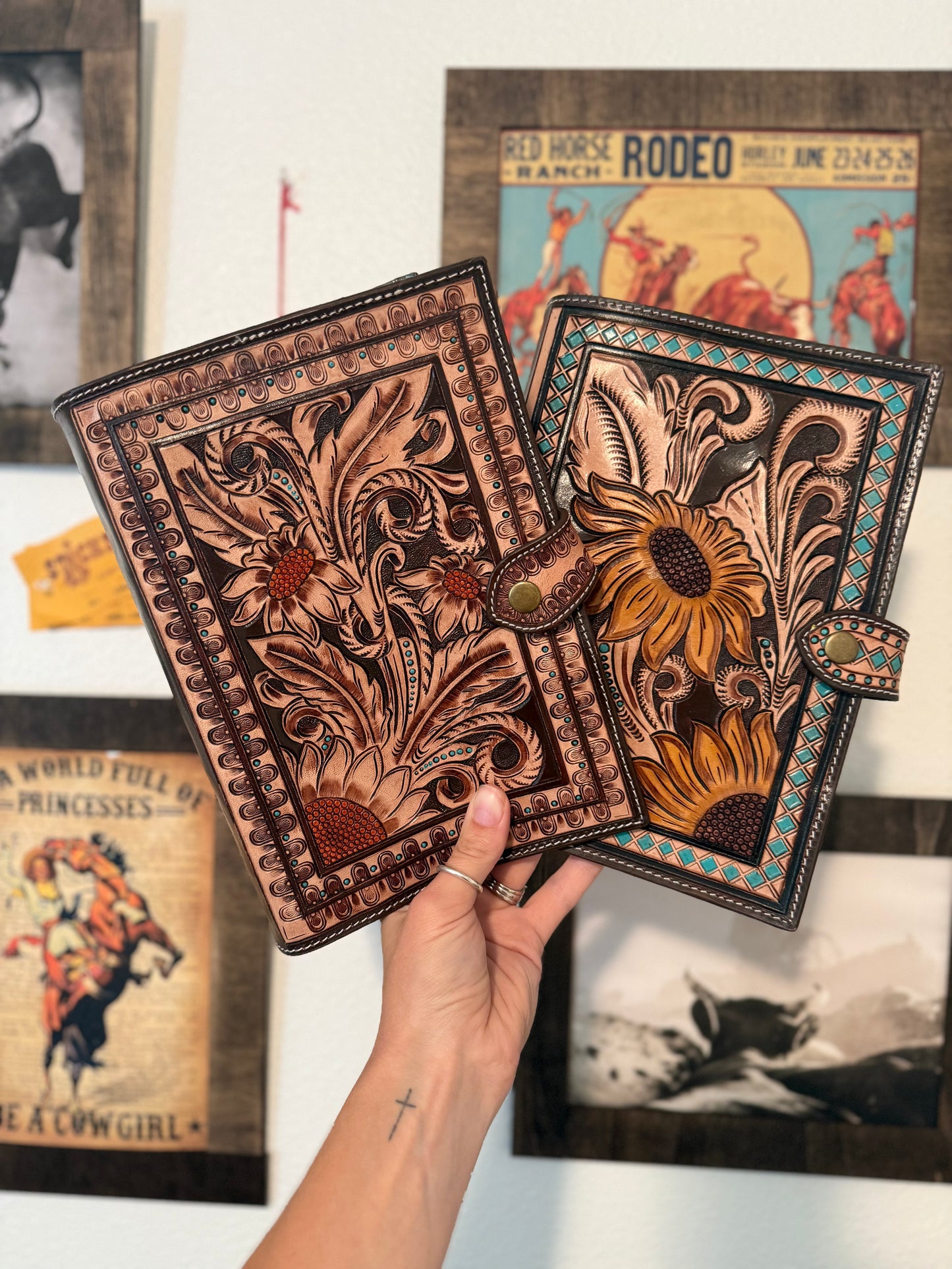 Floral Scrollwork Western Bible Cover