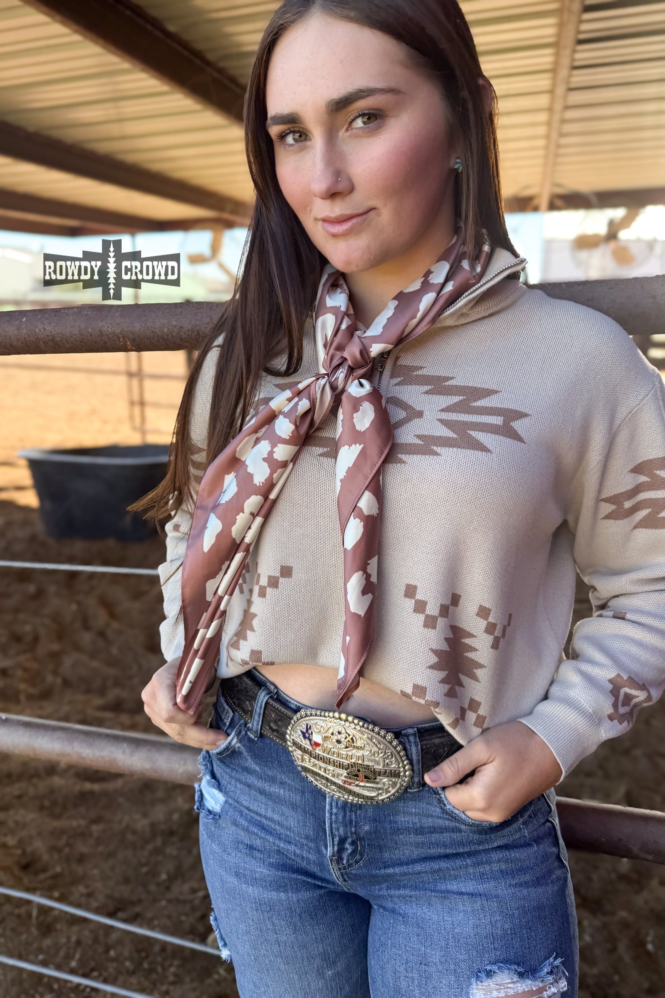 Mocha Leopard Wild Rag