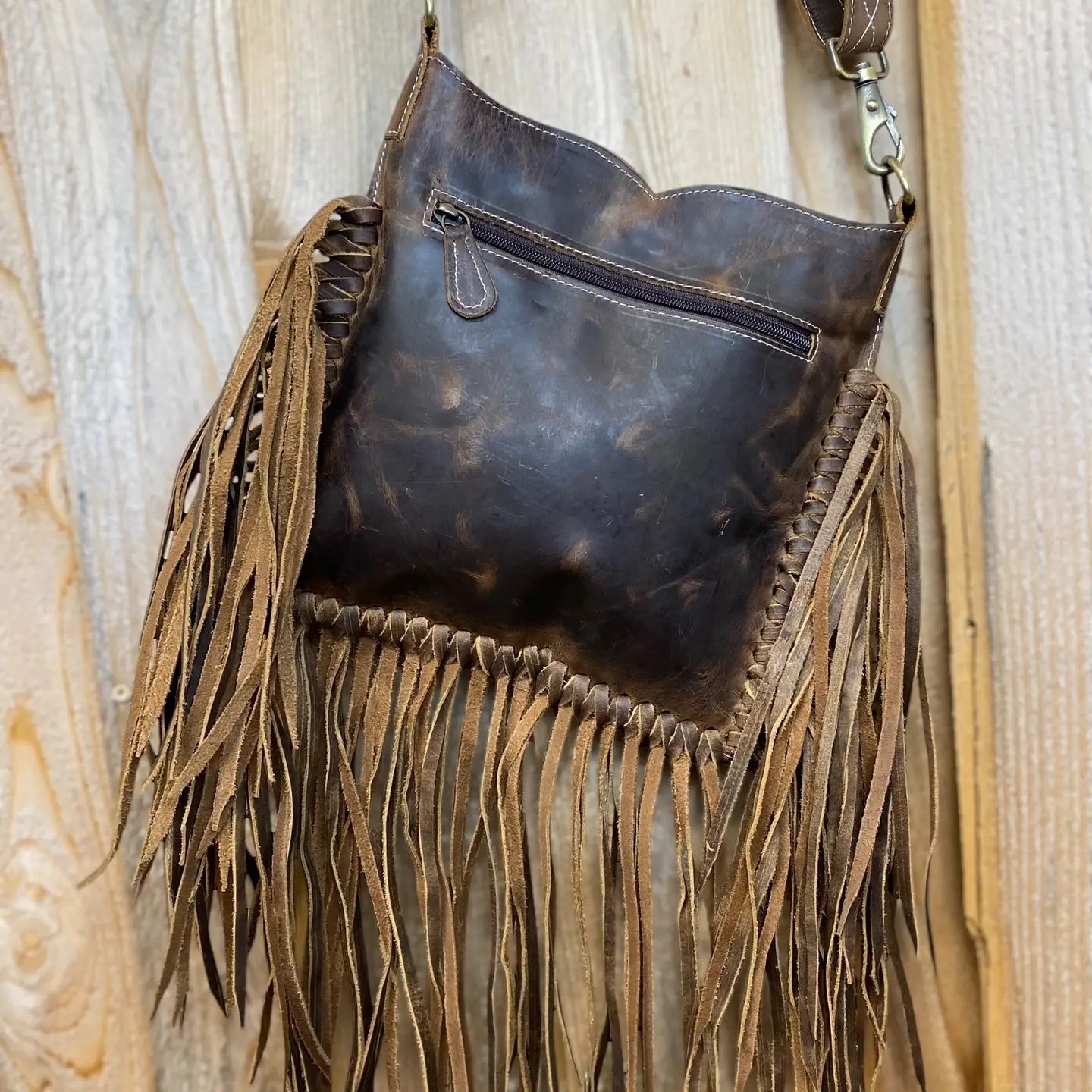 Horse All Tooled Leather Crossbody