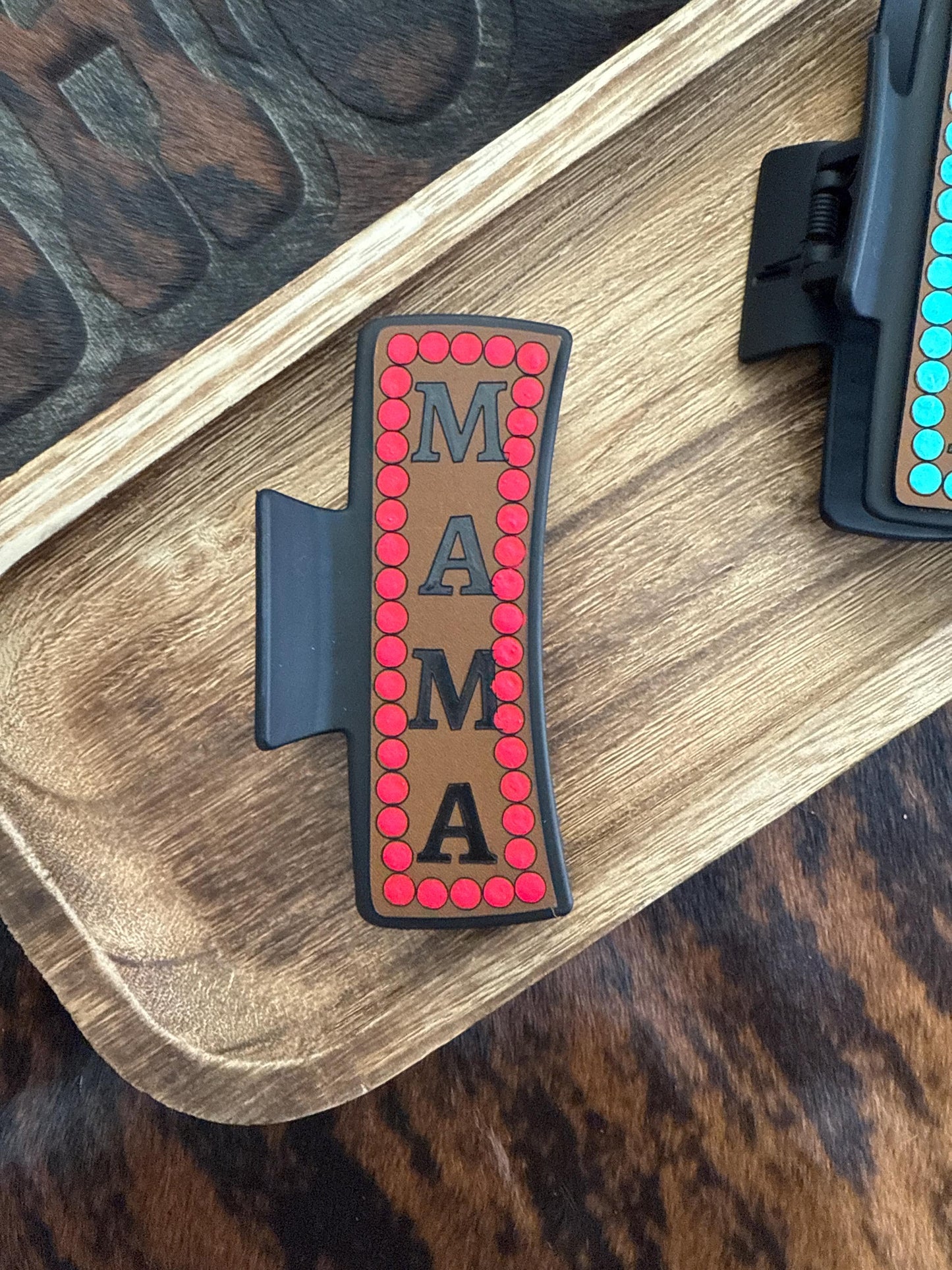 Mama Claw Clip - Laser Engraved