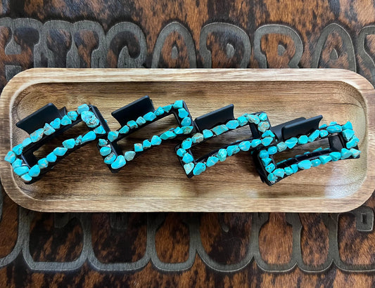 Turquoise  Claw Clip