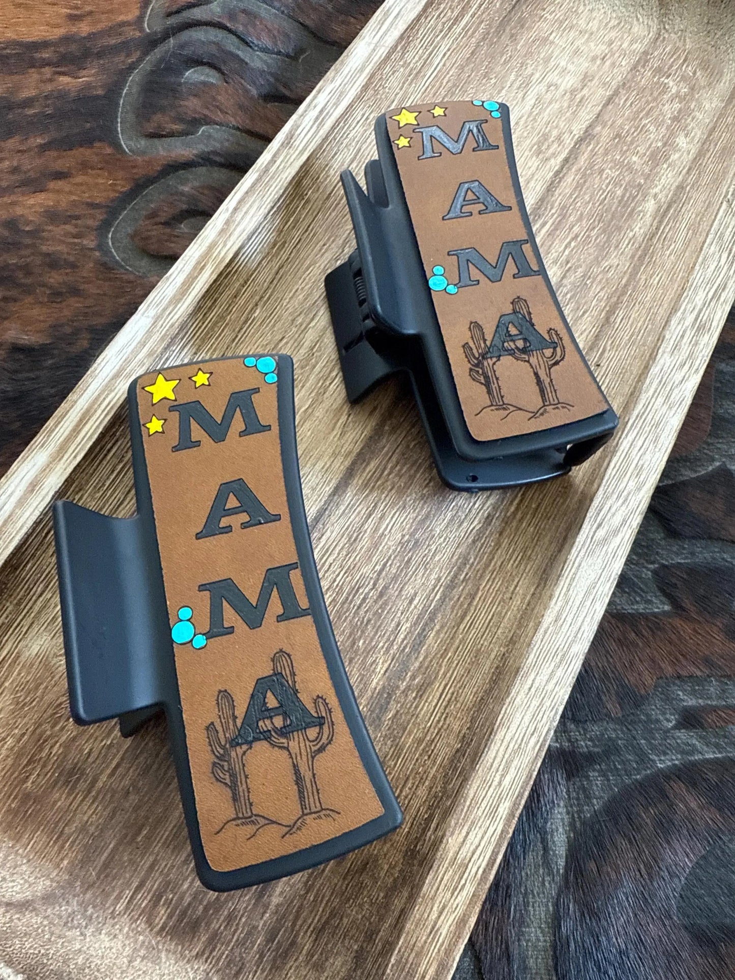 Mama Claw Clip - Laser Engraved