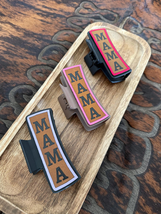 Mama Claw Clip - Laser Engraved