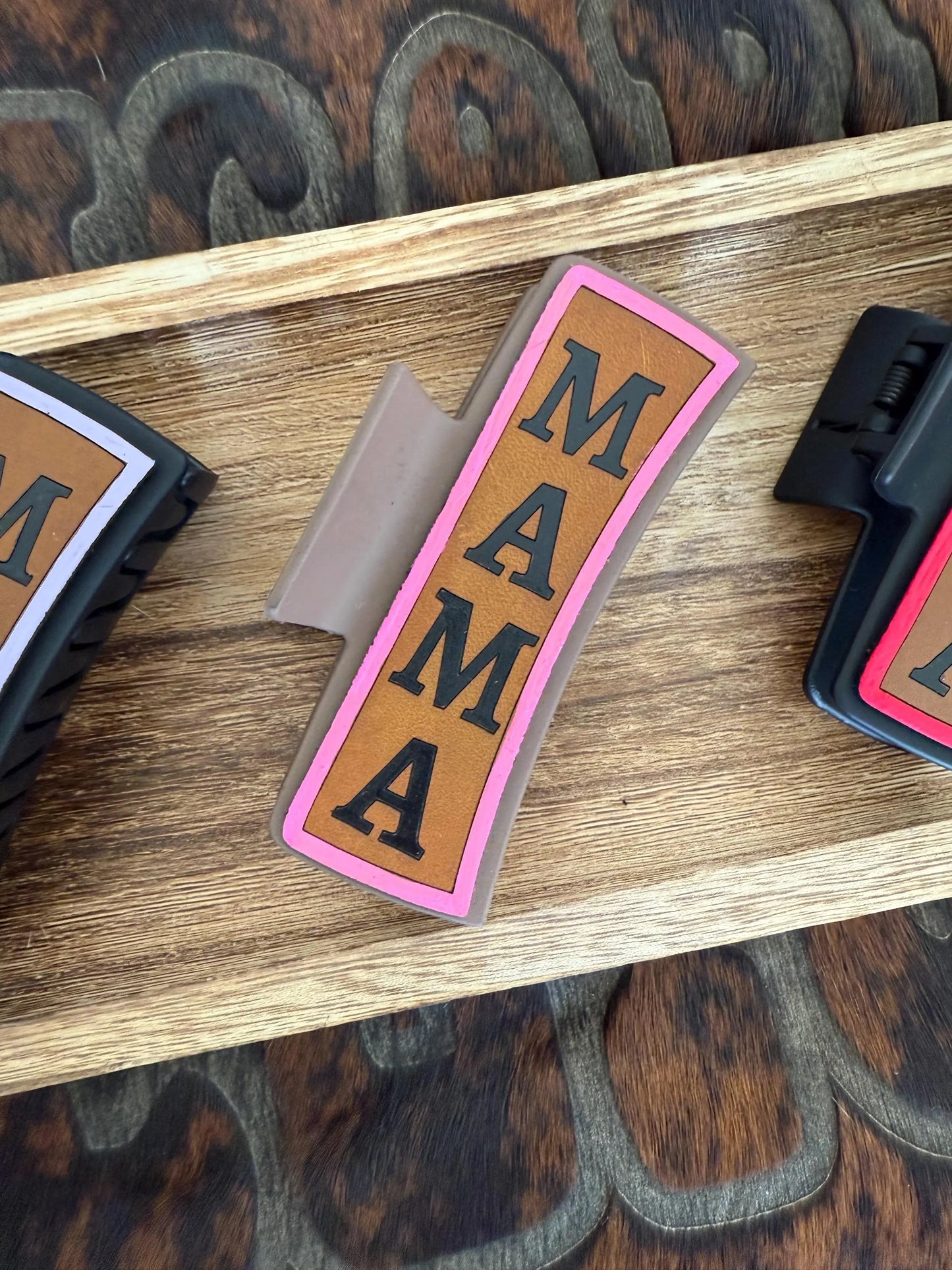 Mama Claw Clip - Laser Engraved