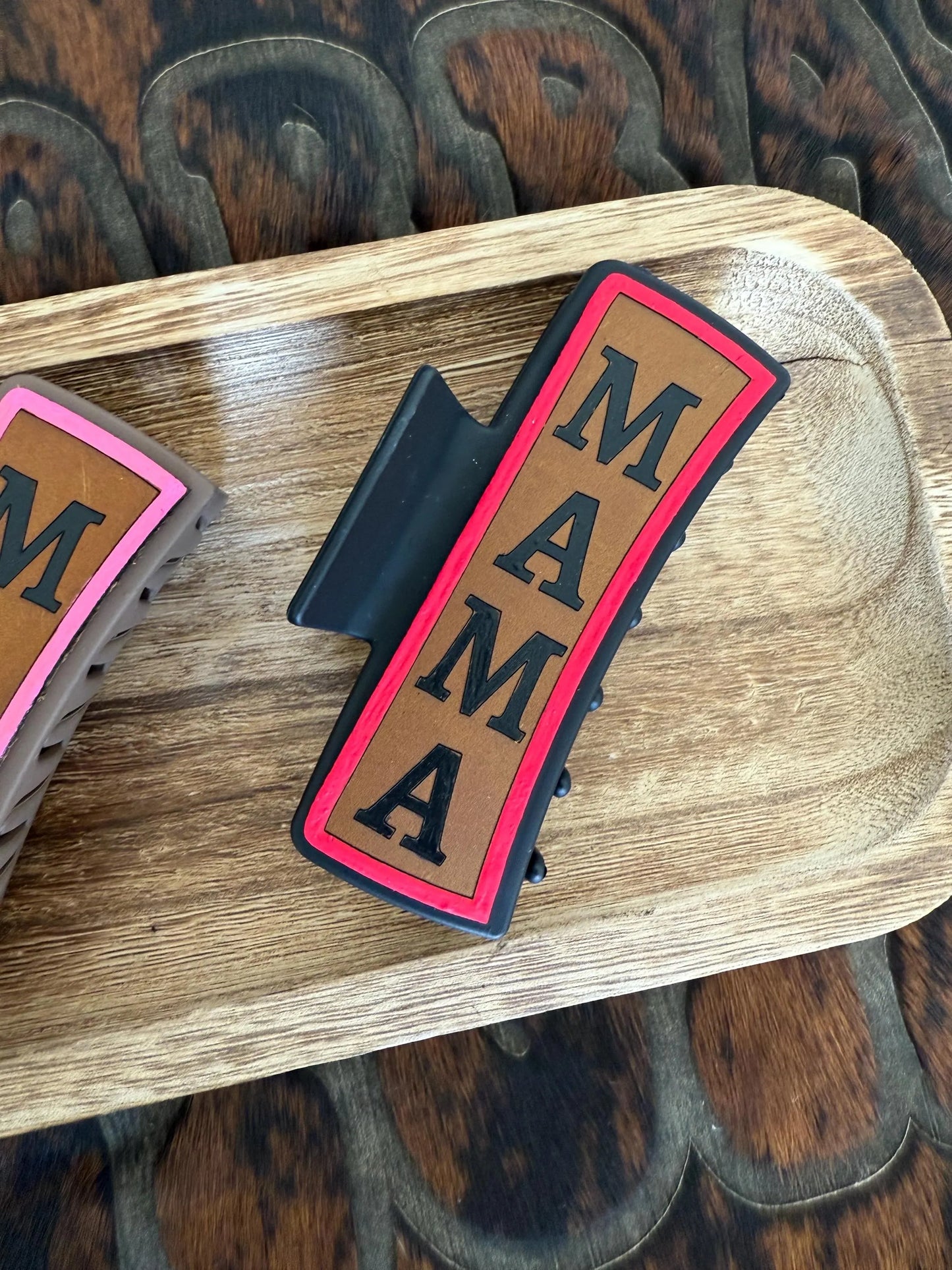 Mama Claw Clip - Laser Engraved