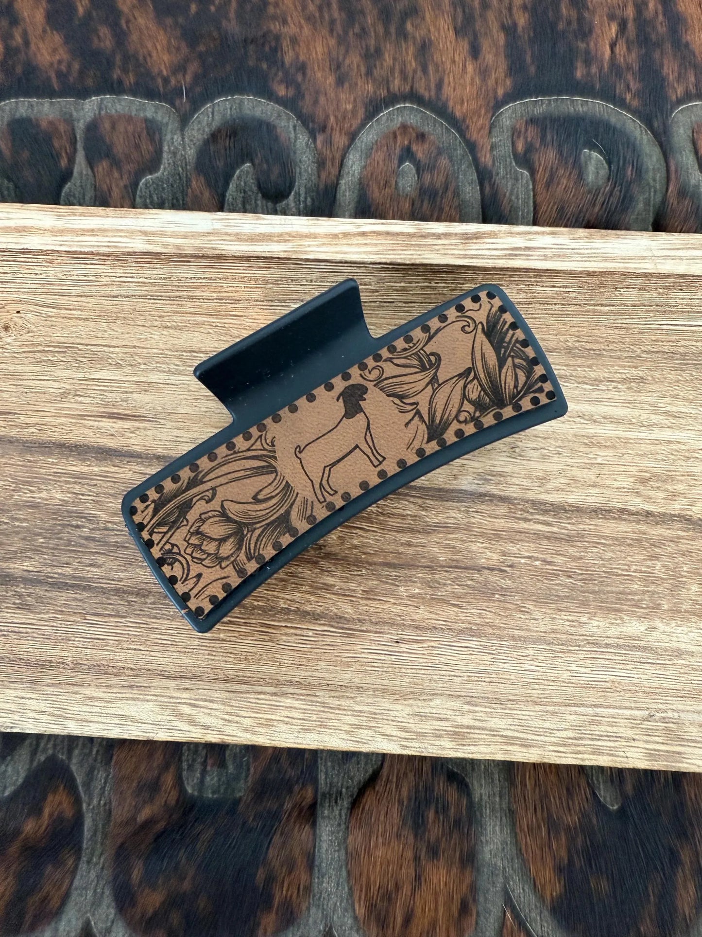 Show Goat Claw Clip - Laser Engraved