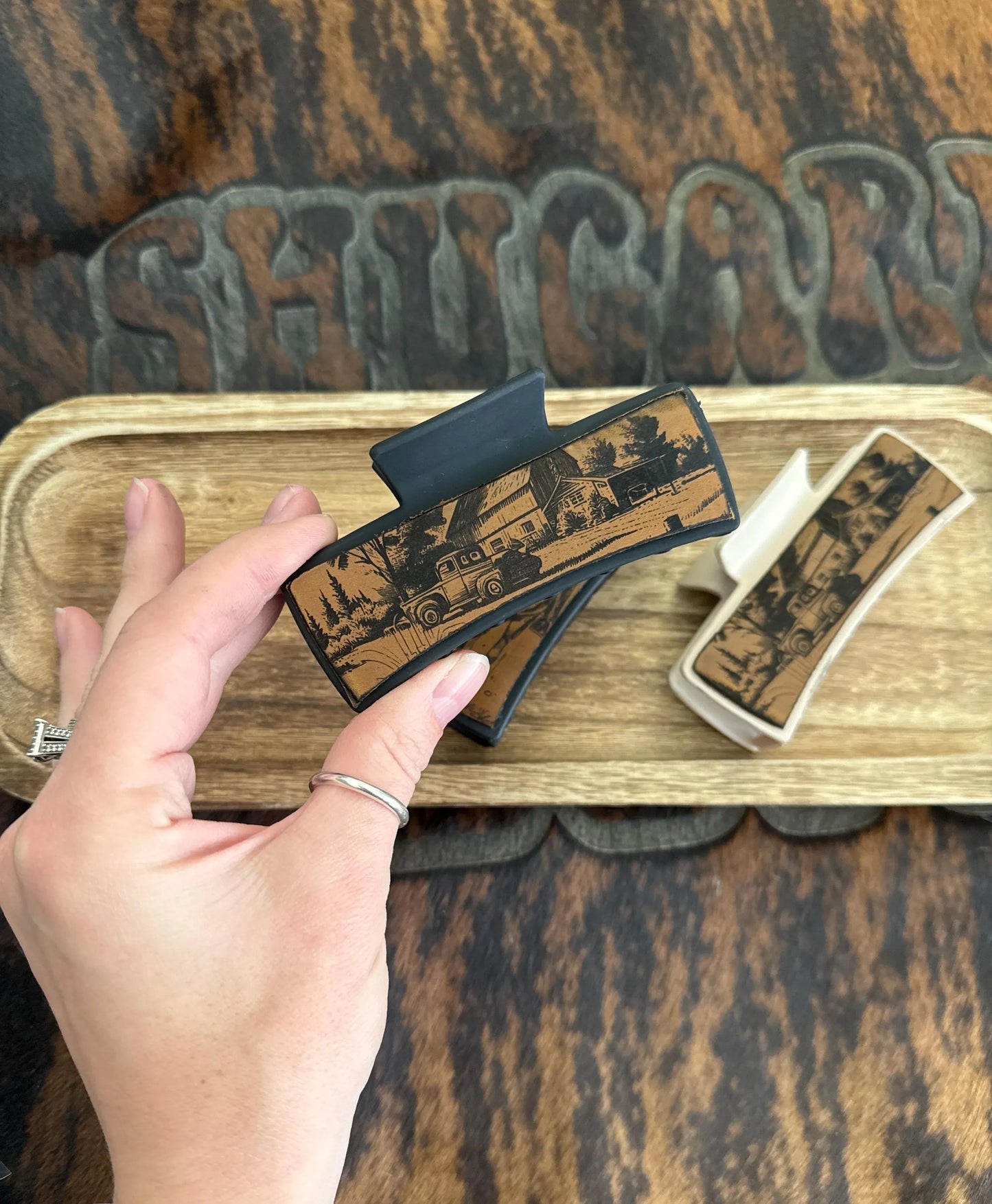 Cowboy Or Truck Clip - Laser Engraved