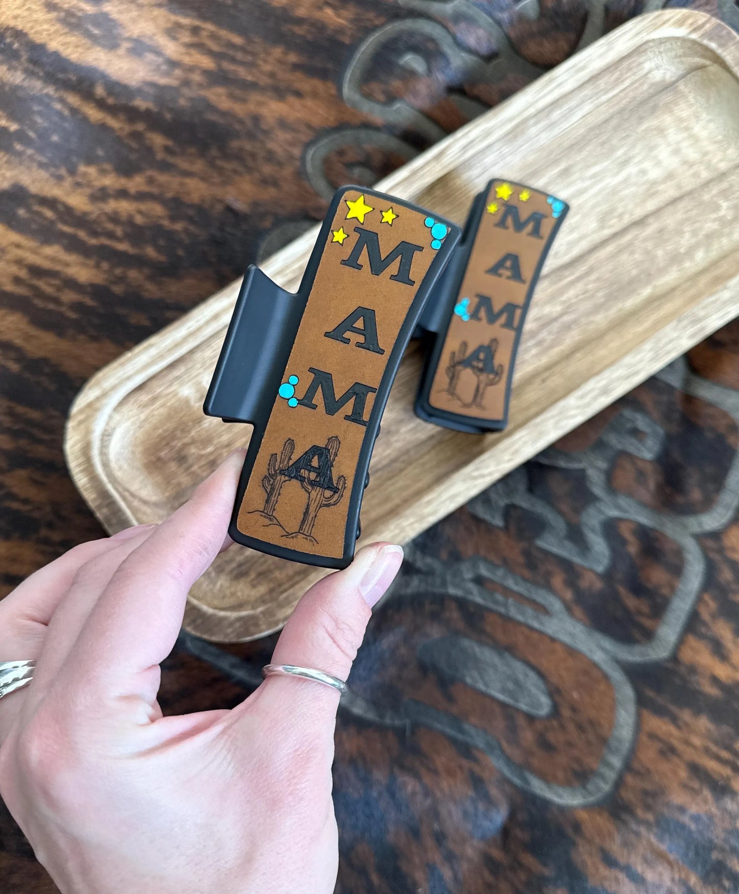 Mama Claw Clip - Laser Engraved