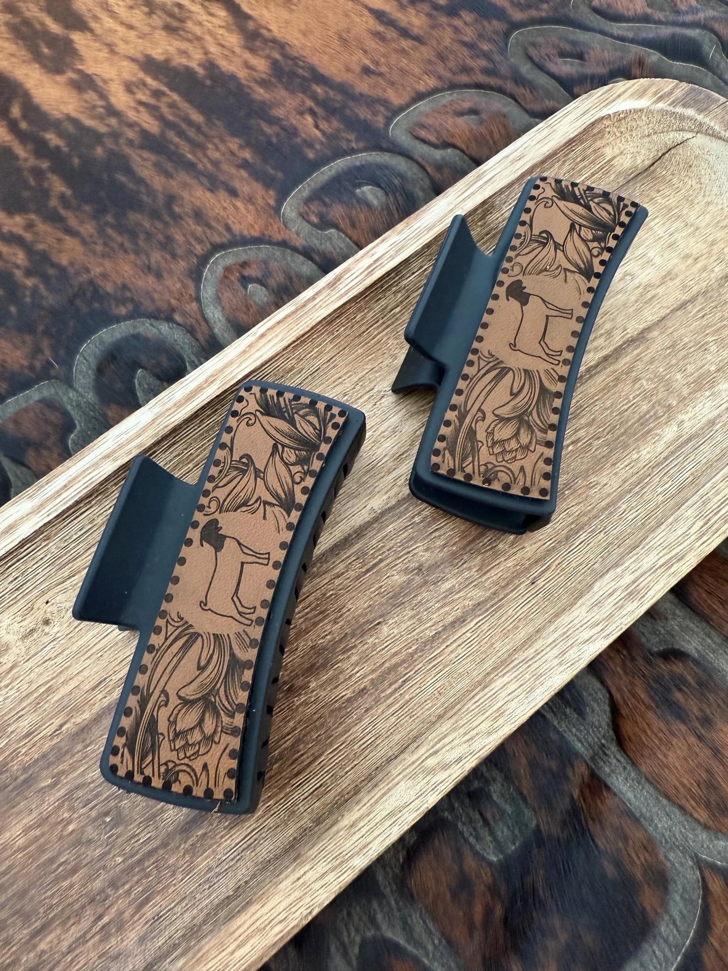 Show Goat Claw Clip - Laser Engraved