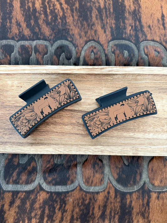 Show Sheep Claw Clip - Laser Engraved